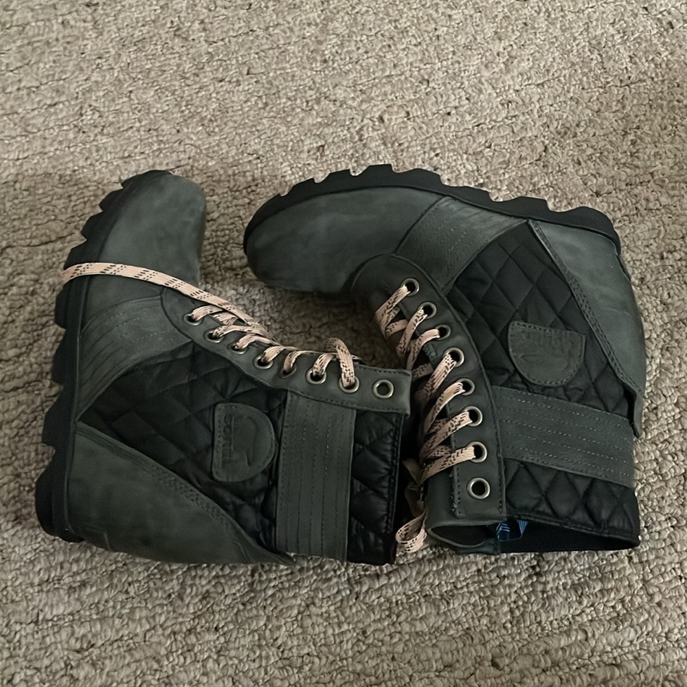 Sorel ‘Lexie’ Wedge Slate-Green Boots 9.5 - Picture 10 of 12